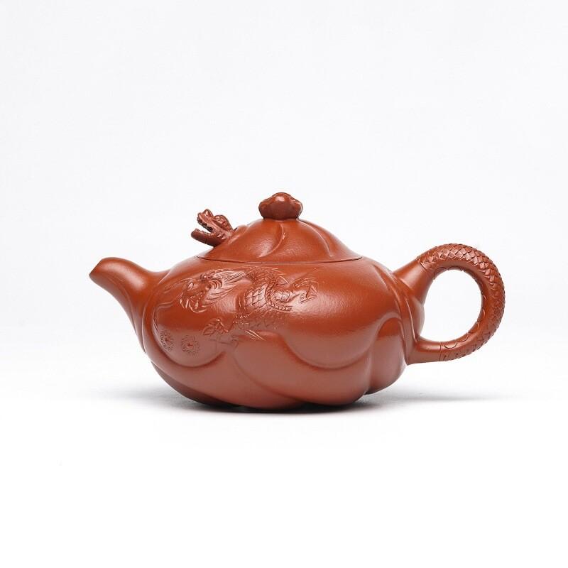 

230ml Retro Yixing Purple Clay Teapots Handmade Fish Dragon Pot Raw Ore Zhu Mud Kettle Zisha Tea Set Drinkware Craft Gifts Gift