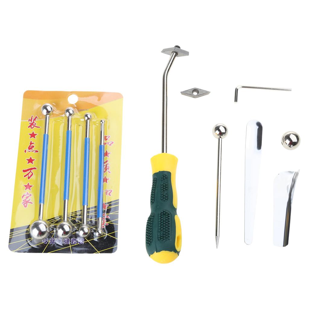 9 Sztuk Zestaw Narzędzi do Usuwania Fugi Ceramiczna Płytka Nacinarka do Spoin Kolektory Czyszczenie Czyszczenie Szczelin do Spoin Podłogowych Ściennych Cement