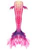 Mermaid Tail Girls' Swimsuit - High-Elastic, Quick-Drying Ariel Princess Design