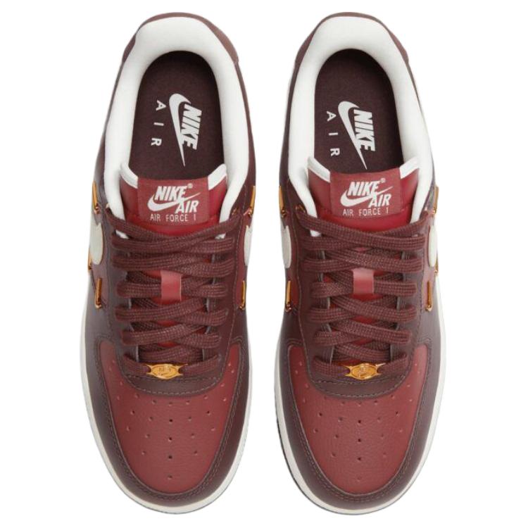 Nike Air Force 1 '07 Low top Skateboard Shoes Women's Red Sneakers IR0485-611
