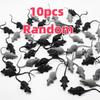 Mini Mouse Model And White Spider Terrifying Spoon Terrifying Halloween April Fool's Day Toy Plastic Animal Party Decoration