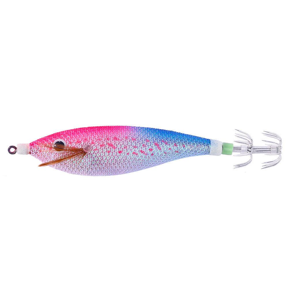 Luminous Wooden Shrimp Lure11CM13GSet of Universal Squid Hooks for Saltwater and Freshwater Fishing Hard Bait Fishing Lure