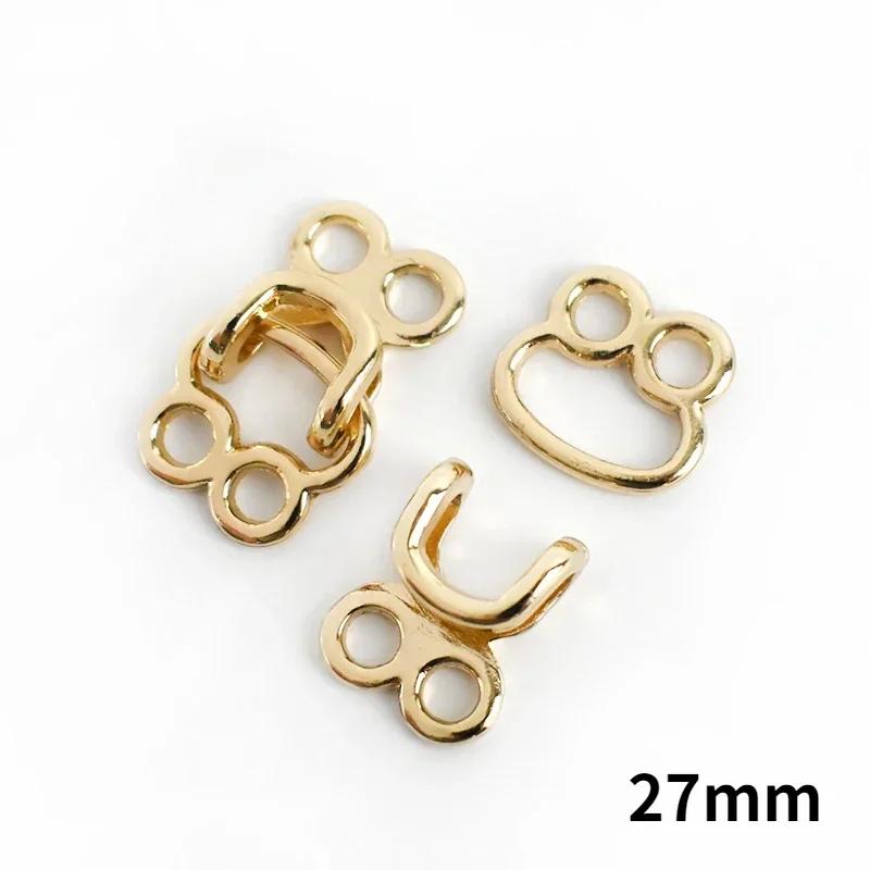 

20 комплектов 18-27 мм металлических невидимых крючков для одежды, джинсов, брюк, юбок, регулируемых застежек, декоративных пуговиц, аксессуаров для шитья и рукоделия