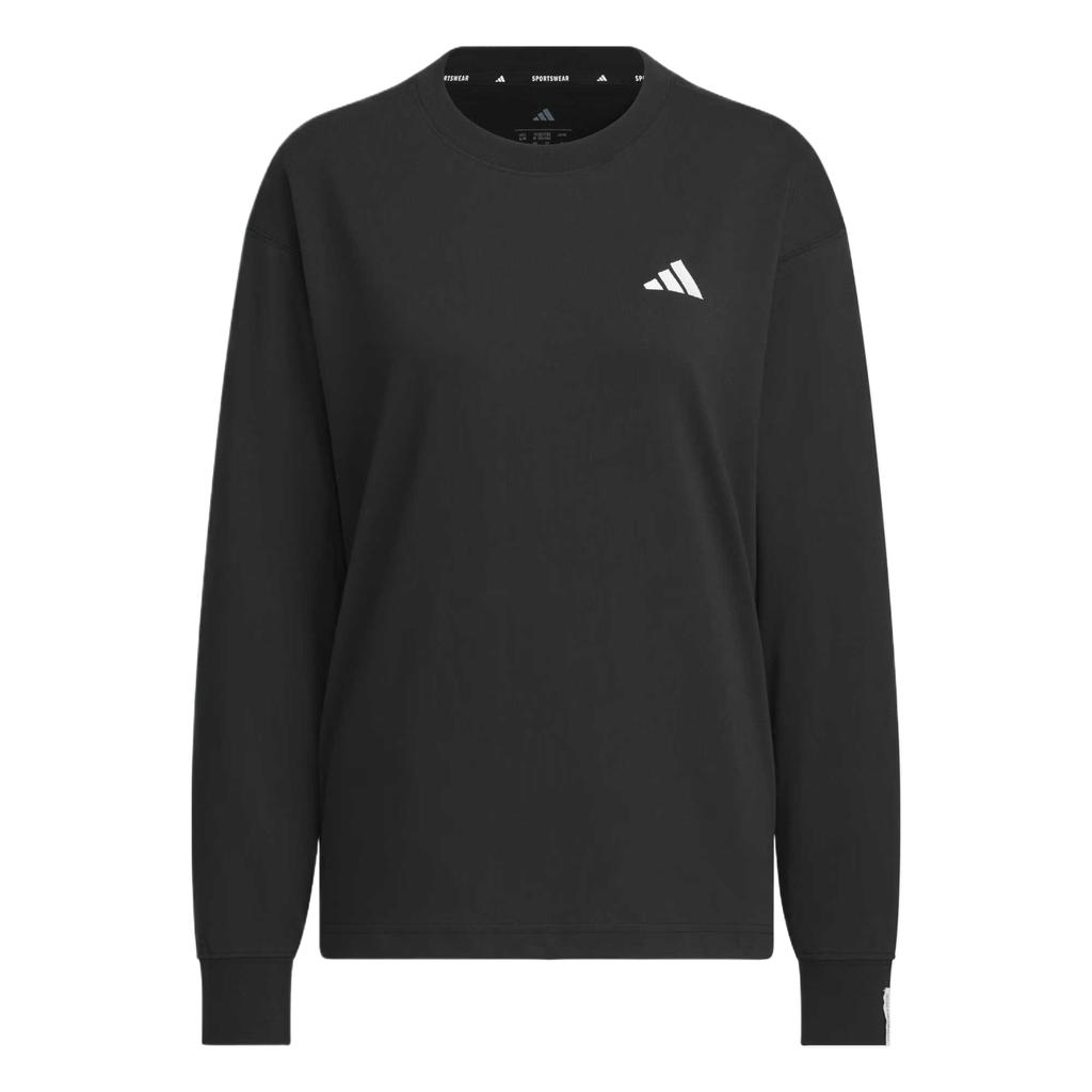 Adidas Sportswear Essential Long Sleeve Pullover Crew Neck Loose T-Shirt Women tops JW4516