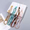Phone Chain Mobile Phone Strap Crystal Stone Beads Lanyard Cell Phone Lanyard Letter Beads Chain