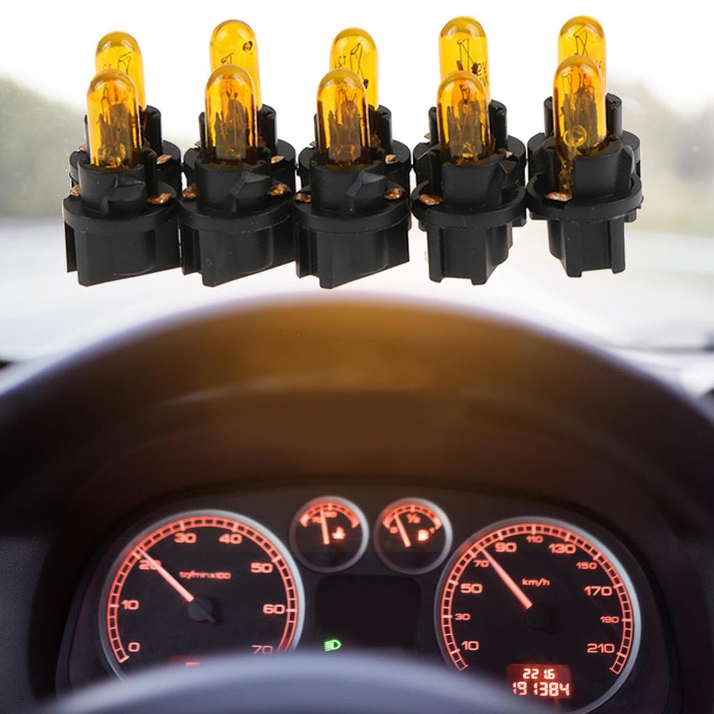 Car T5 Bulbs | 10 Pcs Car Interior Dash Board Socket LED Bulbs |