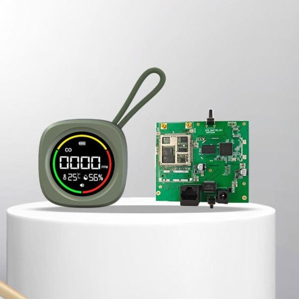 High Definition LCD Display Carbon Monoxide Detector 3 In 1 Temperature Humidity Detector  Travel