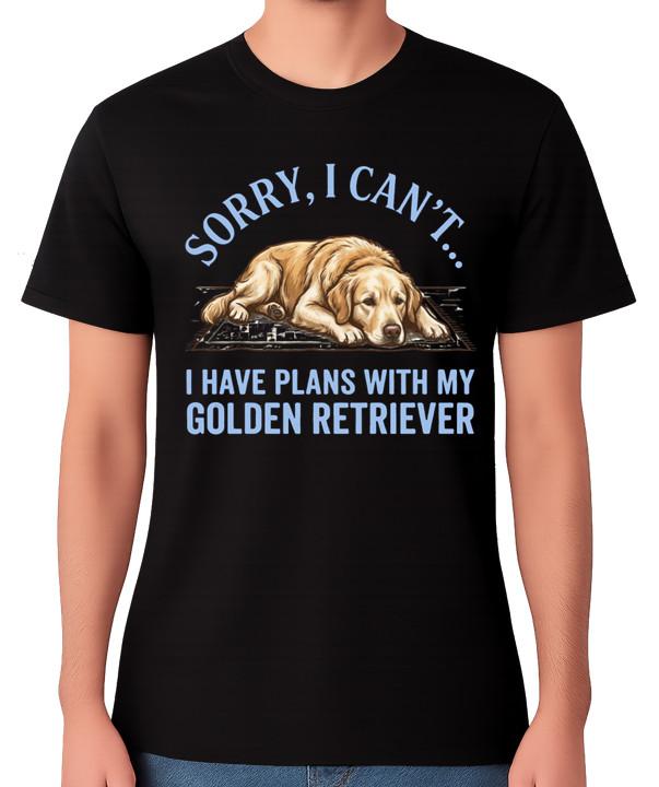 

Sorry I Can t I Have Plans With My Golden Retriever T-Shirt Unisex Tee S разноцветный