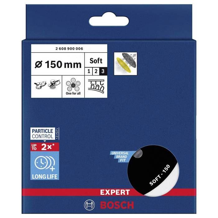 Bosch Accessories 2608900006 Plateau de support universel EXPERT Multihole, 150 mm, souple Diamètre 150 mm