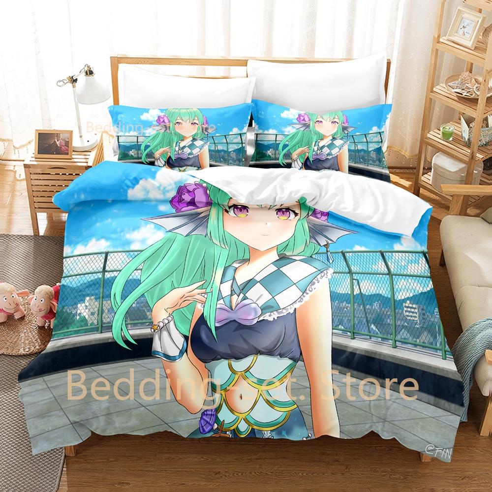 2024 Finana Ryugu Bedding Set Single Twin Full Queen King Size Bed Set Adult Kid Bedroom Duvetcover Sets 3D Anime Bed Sheet Set