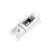 Chrome Adjustable Shower Head Holder with Button for Slide Bar