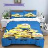 Classic Minions Printed Bedding Set 3PCS Cartoon Character Duvet Cover Pillowcase For Children Teens Room Home Decor