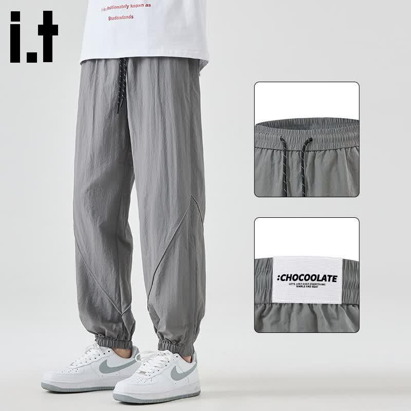 :CHOCOOLATEit Men s Summer Tapered Ankle Casual Sports Pants M