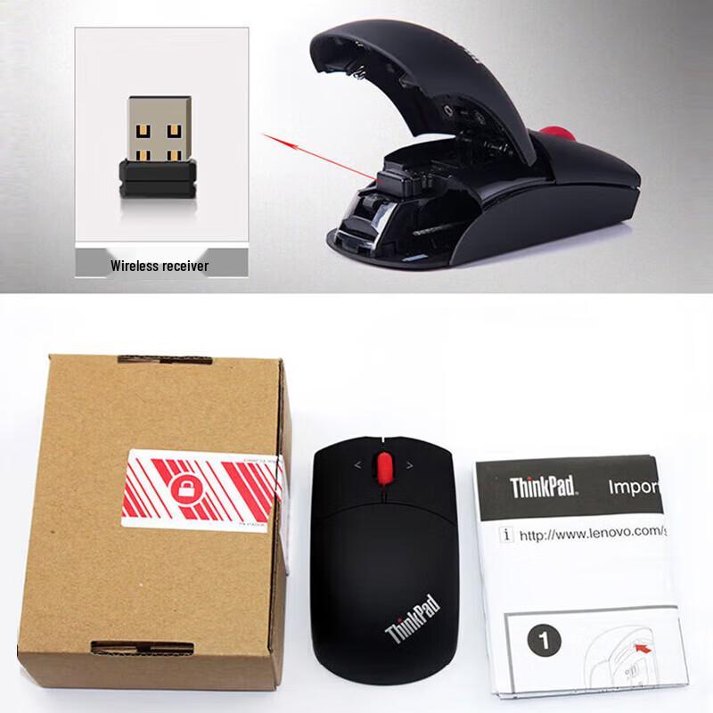 ThinkPad Wireless Mouse with Classic Red Dot
