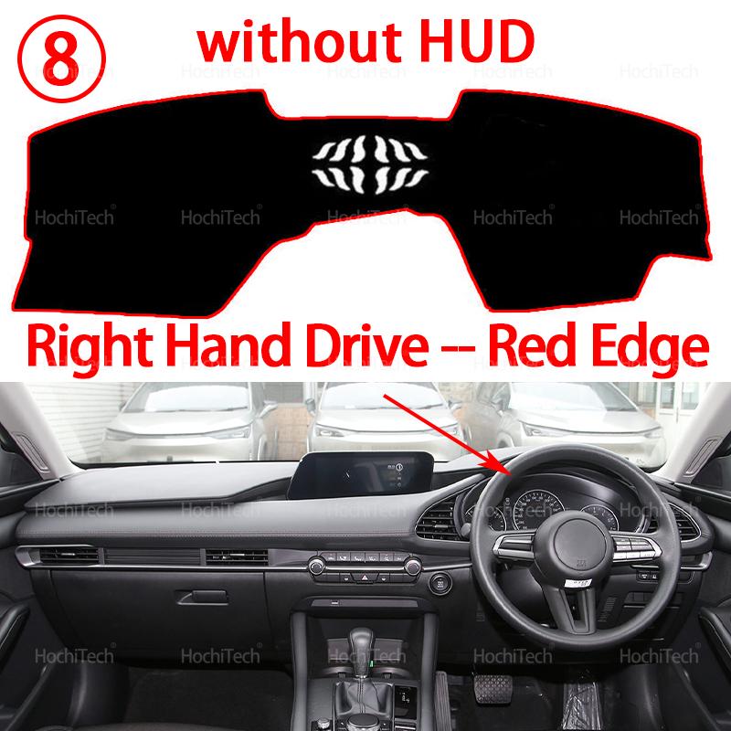 

Dashboard Cover Pad Car Liner Anti-UV Mat Sunshade Dashmat Carpet Dash for Mazda 3 Mazda3 BP Axela 2019 2020 2021 2022-2025