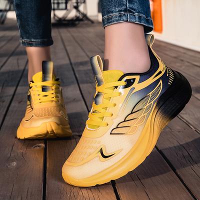 Sneakers Große Größen Schuhe Neue fliegende Flaggenoberfläche atmungsaktiv ultraleicht lässig dicke Sohle höhenverstellend Schuhe