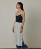 Kwinseulaebis See-Through Wrinkle Slit Layered Skirt