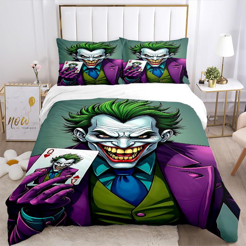 3pcs Joker Playing Cards Duvet Cover Set (1 Duvet Cover + 2 Pillowcases, No Core) - Comfortable, And Breathable Bedroom Decoration yy251104079