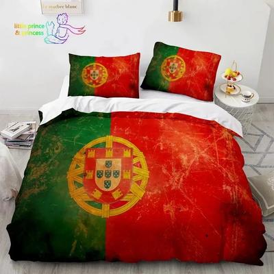 Portugalská vlajka Vlajka země Ložní souprava Jednolůžková Dvoulůžková Plná Queen King Size Postelová souprava Dospělý Dítě Ložnice Ložní prádlo Dárek