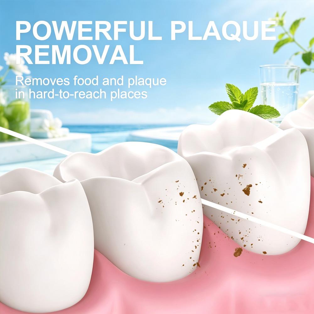 (Affordable and Smooth Floss Stick) Home Set, Convenient To Install, High Tensile and Non Breakable Dental Floss and Floss Stick