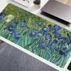 Van Gogh Irises Art Extended Gaming Mouse Pad with NonSlip Rubber Base  Durable Stitched Edges