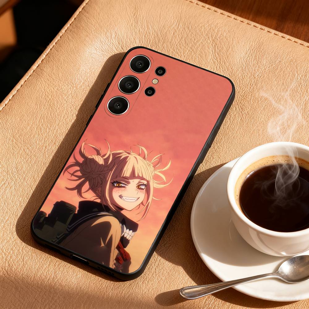 My Hero Anime  H-Himiko Toga Phone Case For Samsung S26,S25,S24,S21,S22,S23,S30,Ultra,S20,FE,Lite,10,9,Black Cover