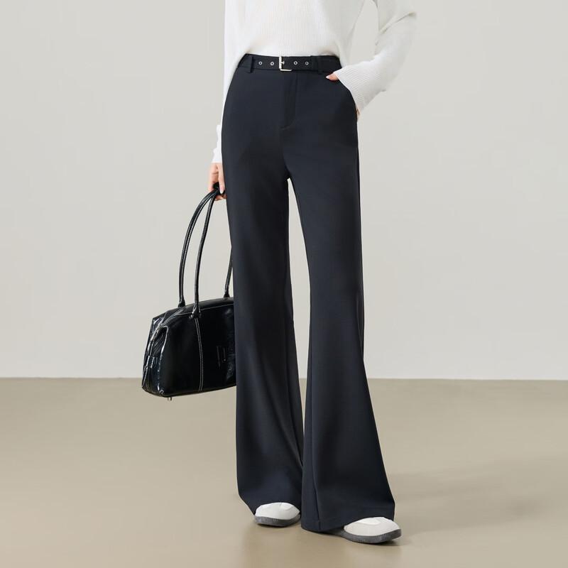 Women s High-Waist Elastic Flare Suit Pants 27