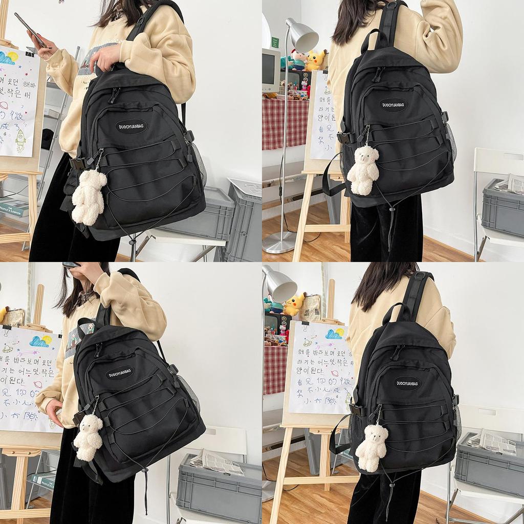 Original Japanese Harajuku Style Retro Leopard Print Student Backpack Korean Version Ulzzang Versatile Large Capacity