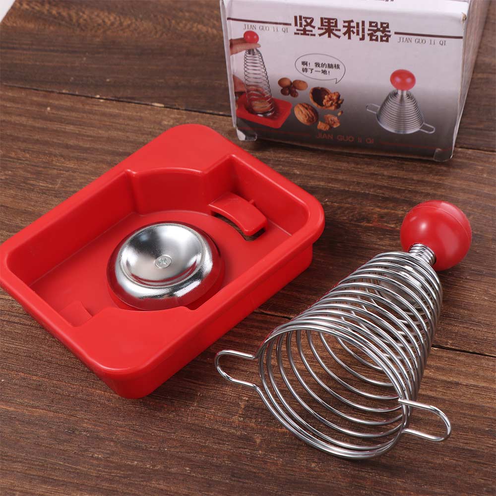 Professional Spiral Spring Nutcracker Effective Nut Shell Opener Walnut Plier Living Room