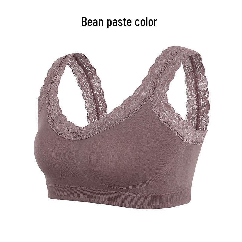 Lace Queen Red Backless Lace Bralette Women's Vest-Style Bandeau Sports Bra