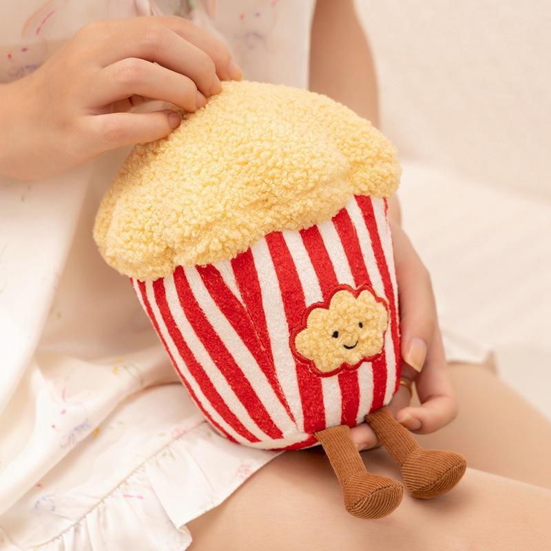 Movie Time Simulation Coke Film Popcorn Plush Toy Coke Cinema Commemorative Gifts Throwing Dolls