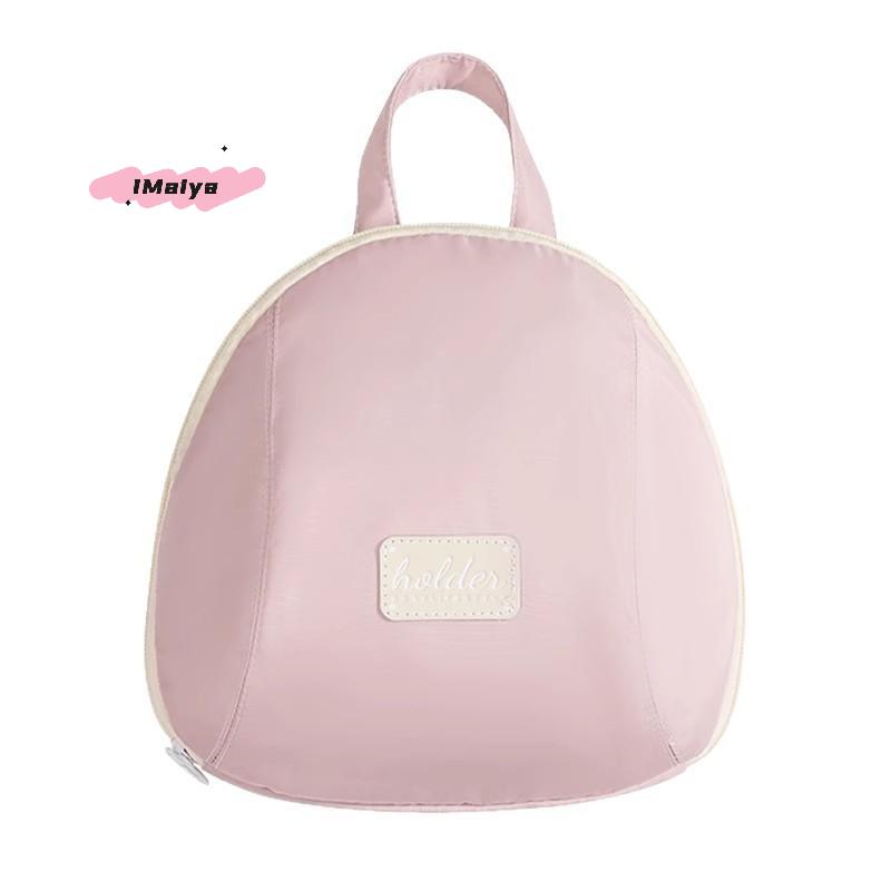 Portable Travel Organizer Bag - Handheld Storage for Underwear Socks Bras Intimate Clothes Polyester Fiber Ball Shaped