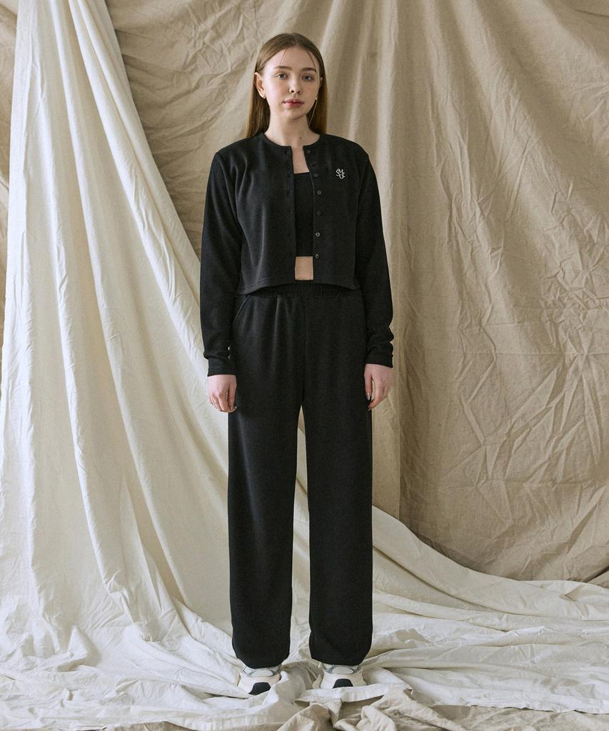 5OML Soft Wide Knit Pants (Black)