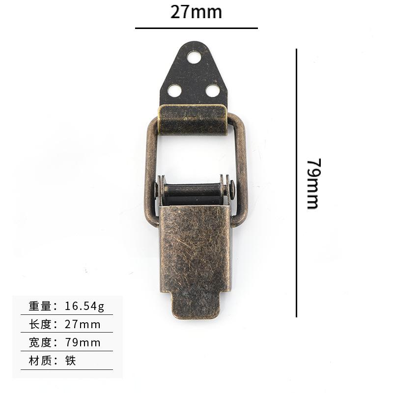 10Pcs Cabinet Box Locks Spring Loaded Latch Catch Toggle Stainless Steel Mini Spring Loaded Buckle Latch For Luggage Wooden Case