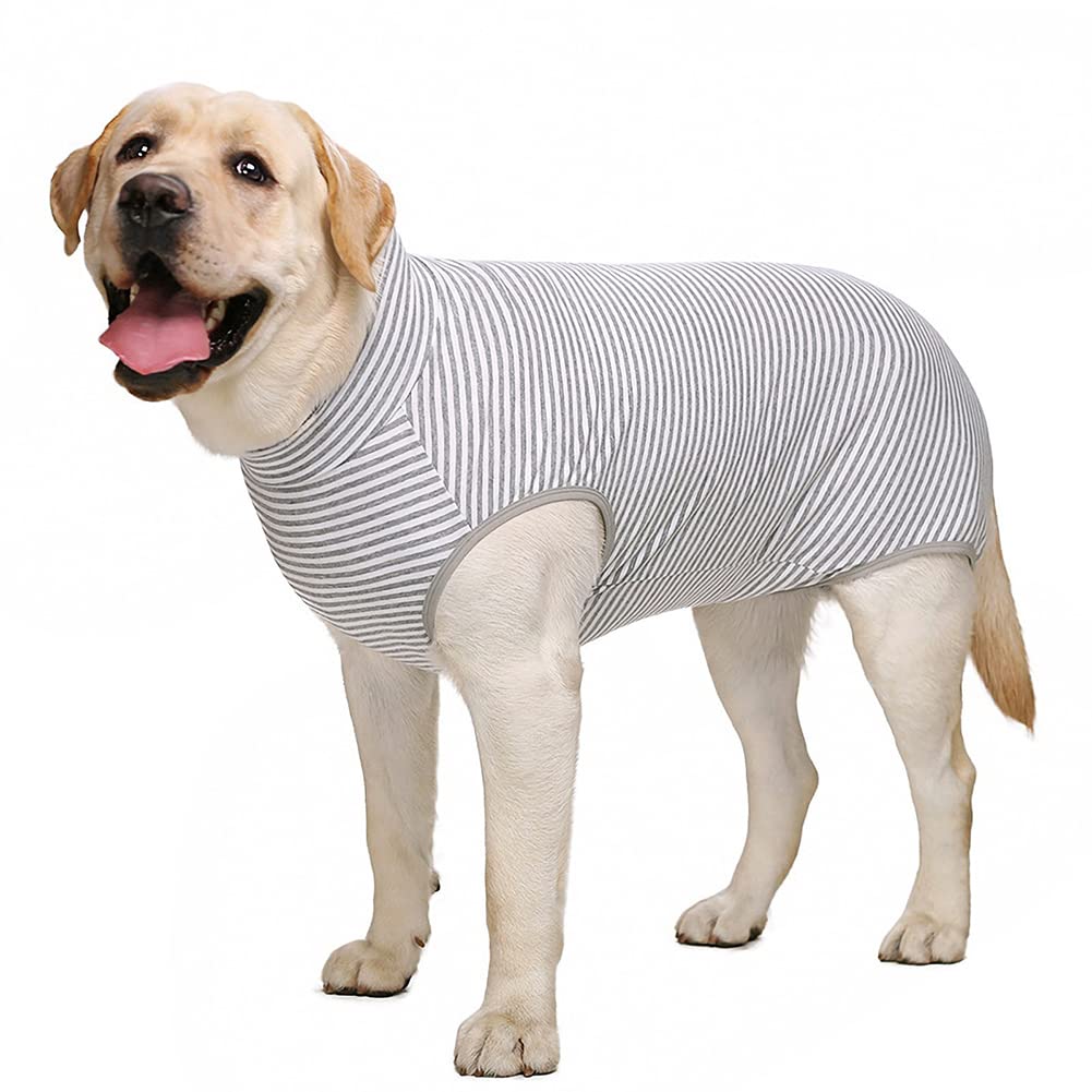 KUVEELA PET Clothes for Clothes for Cover Protective Nursing Skin Large Medium Dogs Stripe Post-surgery Dogs, Post-surgery Dogs, Post-surgery Wear,
