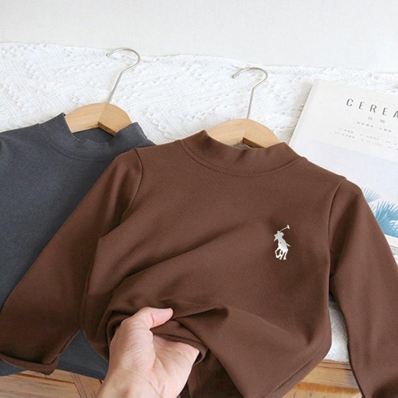 De Rong Kinder Langarm Warmes Layering - Trendiges T-Shirt für Frühjahr/Herbst 2025