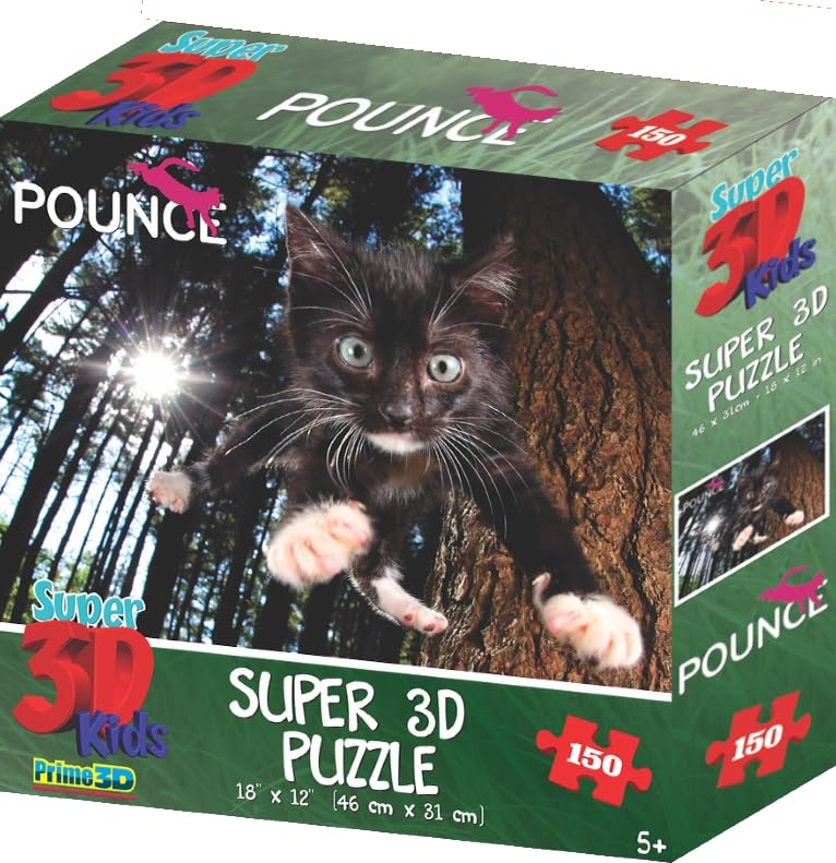 Yamasan Prime 3D Seth Castel Kočičí Chlupatý Košík 10868 Hotový 46 x 31 cm 150 Dílků Velikost /