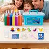 Creative Building Role Play Accessories Magicking Water Gel Toy Easy Carry Case for Kids Ages 5 and Up