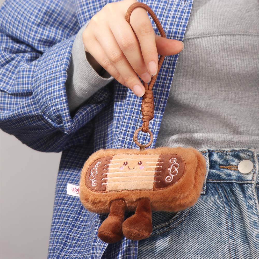 Simulated Chinese Zither Doll Pendant Kawaii Guzheng Plush Pendant Kids Gifts
