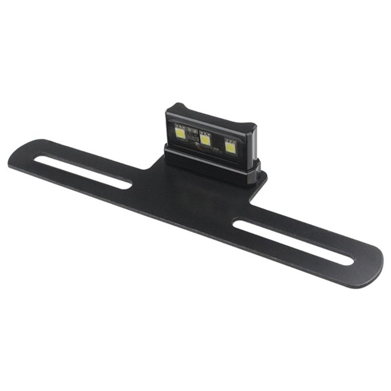 

General 12V Motorcycle LED Brake Light with License Plate Stand Bright Motorbike Tail Light for Enhances Visibility 1