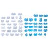 28Pcs Diy Crystal Epoxy Earrings Jewelry Mold Hanging Pendant Decoration Multiple Styles Irregular Mirror Silicone Mold