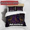 3pcs Duvet Cover Set (1*Duvet Cover + 2*Pillowcase, Without Core), Custom Name Iota Phi Theta Pattern Bedding Set, Home Bedroom Decor Gift