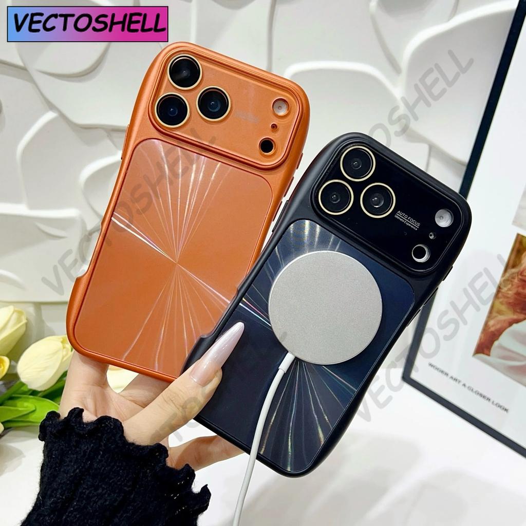 For Magsafe AG Nano Frosted Glass Phone Case For iPhone 17 16 15 14 13 Pro Max Magnetic Wireless Charge Shockproof Armor Cover