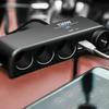 4-in-1 Auto Ladegerät Adapter Zigarettenanzünder Mehrfachsteckdose Zigarettenanzünder Verteiler Dual USB Strom