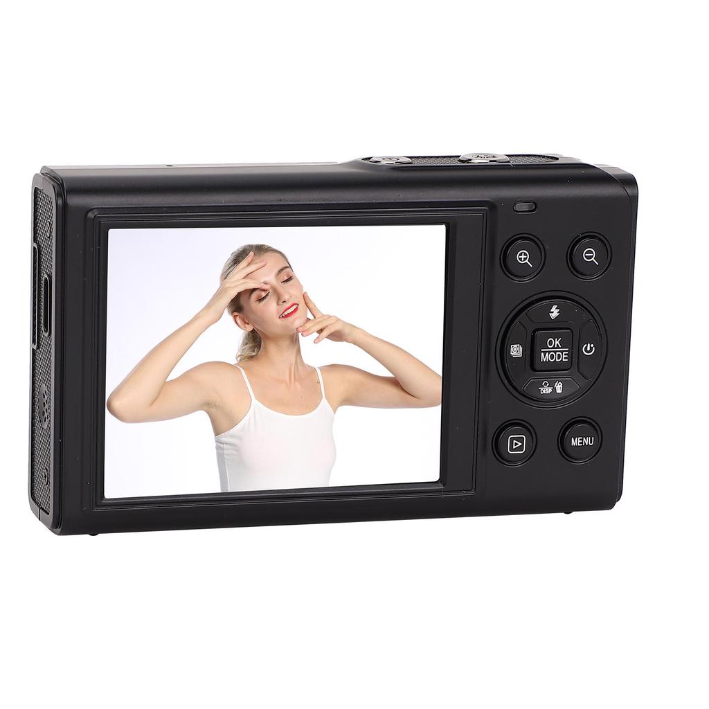 5K Digital Camera 80MP WiFi Vlog Camera with 2.8in 1.5in Dual Screen 18X Digital Zoom Built in Flash Auto Focus for