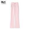Baleno S&K Women's Casual Flared Wide-Leg Pants
