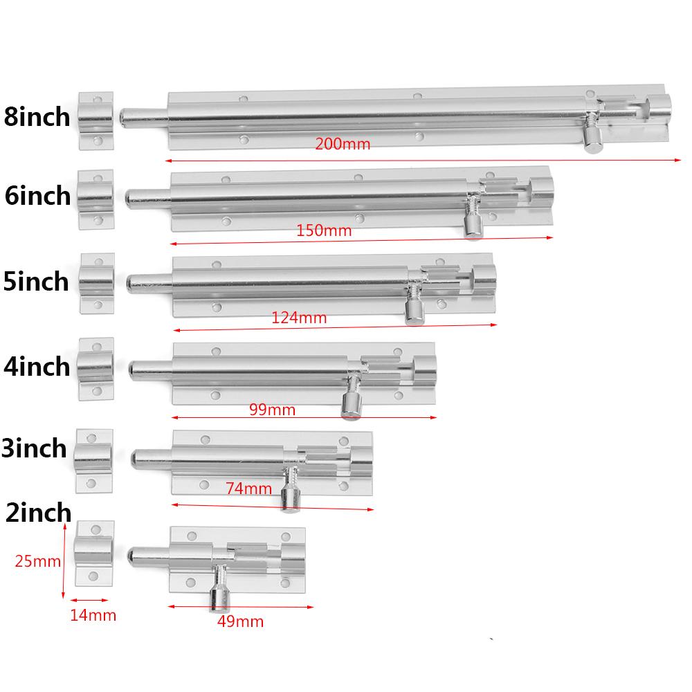 2-8 "Fensterverschluss Türschloss Schnalle Heavy Duty Große Gartentor Schuppen Schiebetür Turm Bolzenriegel Fang Home Hardware