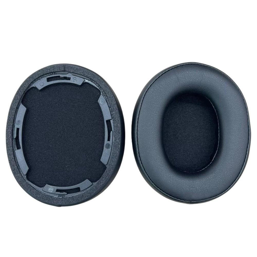 1Pair Protein Leather Ear Pads Memory Foam Replacement Ear Cushion Soft Earpads for Audio Technica ATH-SR50BT
