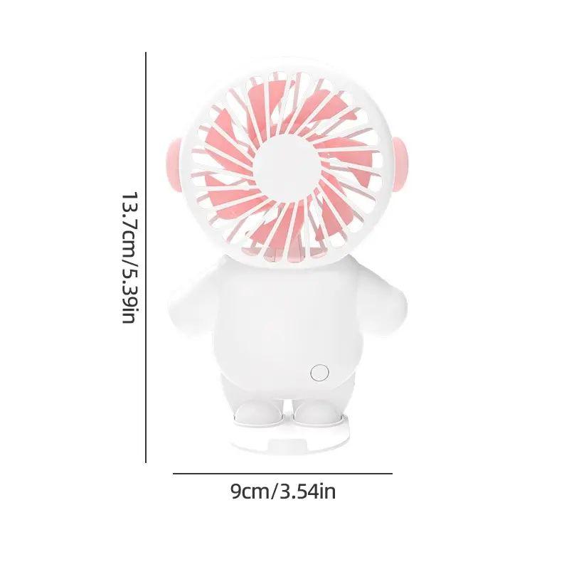 

Portable Mini Desktop Usb Fan Students Handheld Small Fan Plastic Shell Brush Motor 2-3 Hours Standby Life Pp Relatives Friends