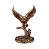 Vintage Eagle Figurine Copper Bird Statue Miniature Sculpture Ornament Office Desk Animal Decoration Home Decor Handmade Craft